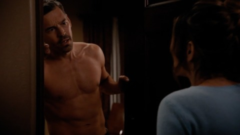 Hottest Eddie Cibrian Scene in Take Two. Shirtless, answering door, doorway. 82976