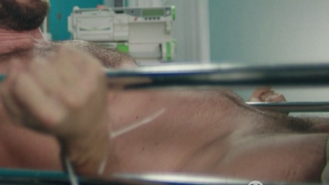 Frank Fish from Nude Naked. Penis, Shirtless, brunette, hospital bed. 83315