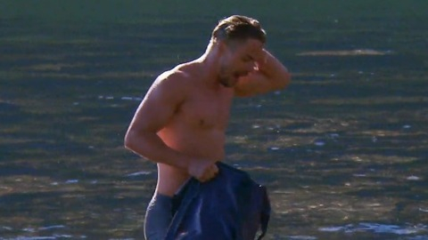 Hottest Derek Hough Scene in Running Wild with Bear Grylls. Shirtless. 83066