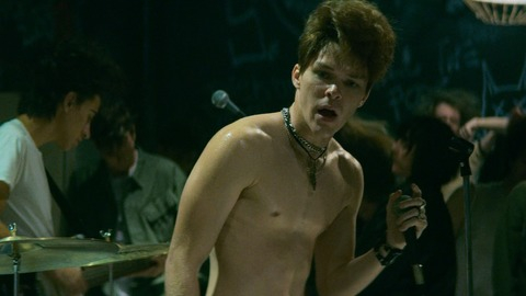 Hottest Casey Johnson Scene in GLOW. Shirtless, band, microphone. 83222