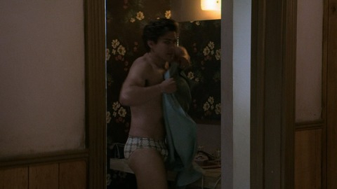 GLOW's Sexiest Scenes with Chris Lowell. Bathing Suit, Bulge, Shirtless, bathroom, sfw. 83226