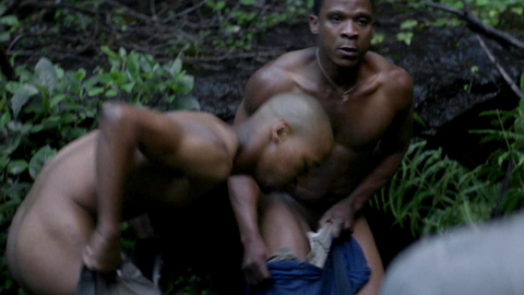 Xolani from The Wound Naked. Butt, afro, day time. 89309