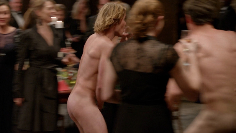Richard Davies Nude in Offspring. Butt, Shirtless, drinking, indoors. 84442