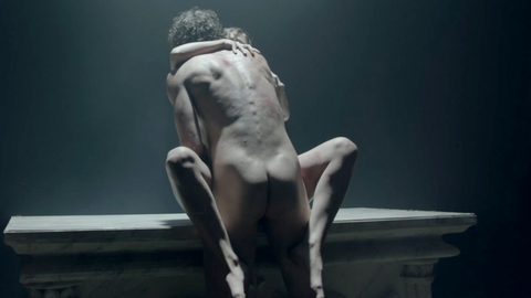 Pedro Merlo Nude as Abel. Butt, cemetery, dark room. 91130