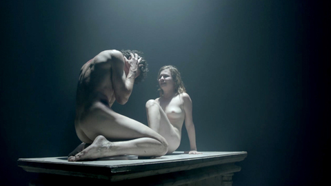 Abel from Luciferina Naked. Butt, cemetery, dark room. 91115