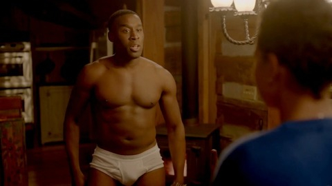 Tosin Morohunfola in Love Is___ (2018) Bulge Shirtless Underwear 83775