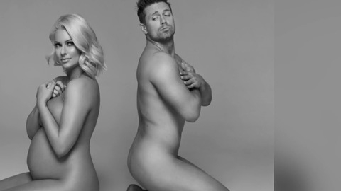 Nudes of The Miz from Miz and Mrs. Butt, Sexy, Shirtless, arms over chest, black and white. 84192