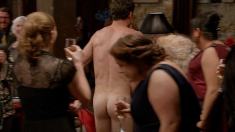 Nudes of Will Bowen from Offspring. Butt, Shirtless, back towards camera, black tie. 84444