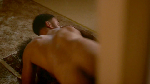 Mustafa Elzein Naked in Love Is___. Butt, blurry, moving. 85022