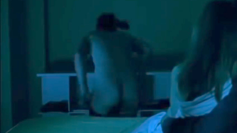 Félix from Reprimidos Naked. Butt, bedroom, blue lighting. 85223