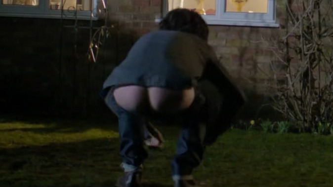 Nigel Harman Naked as Lloyd. Butt, front lawn, outdoor. 85353