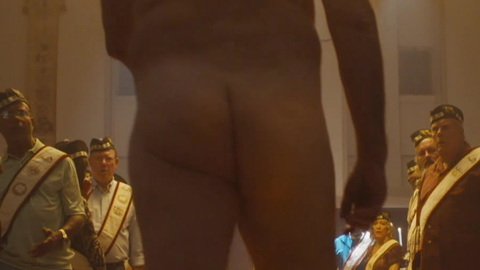 Kenneth Welsh Nude in Lodge 49. Butt, candles, church. 85390
