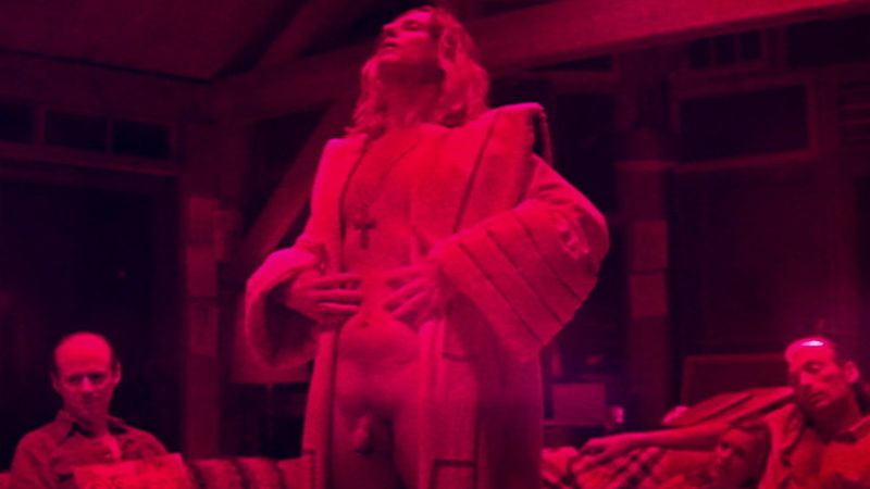 Jeremiah Sand from Mandy Naked. Balls, Penis, cross necklace, disrobing. 90557
