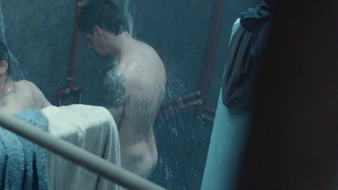 Esteban Lamothe Naked in El marginal. Butt, group shower, shower. 86197