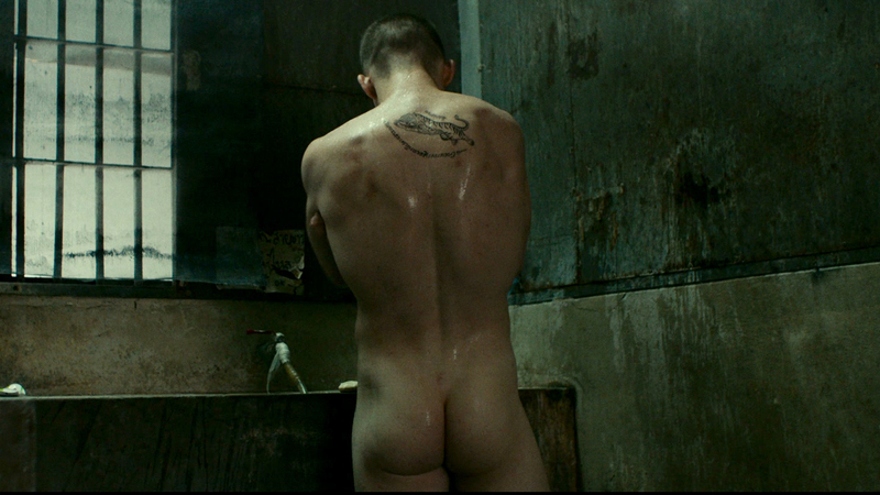 Joe Cole Nude in A Prayer Before Dawn. Butt, dark room, jail. 86812