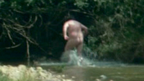 Pablo Escobar from Loving Pablo Naked. Butt, barefoot, fat suit. 88649