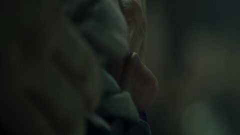 Yannis Bougeard Nude as Detective Mills. Penis, Prosthetic, bathroom, close up. 88790