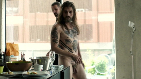 Jack from Warrior Naked. Balls, Penis, Shirtless, bearded, long hair. 89363