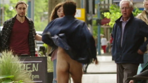 Leonardo from Overboard Naked. Butt, nude, robe flying up. 91331