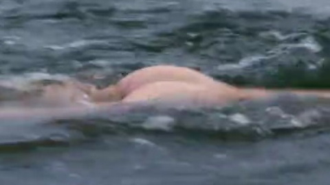 Bjarke from Doggystyle Naked. Butt, lake, nude. 92075