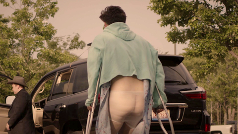 Adam Pally Nude as Ronnie. Butt, Underwear, hospital gown, public. 92294