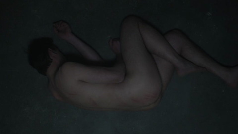 Enzo Cilenti Nude as Jeremy. Butt, Shirtless, bruises, fetal position. 93614