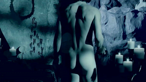 Bhule from The Further Adventures of Anse and Bhule in No-man's Land Naked. Butt, candles, cave. 93917