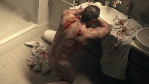 Sebastian Naskrent Nude as Victor Stenton. Butt, bathroom, bloody. 94844