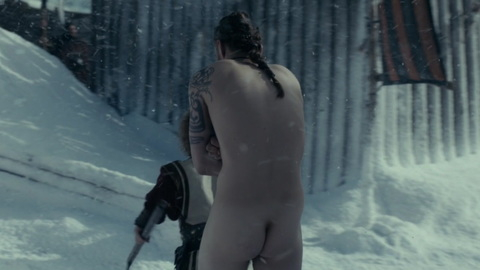 Nudes of Hvitserk from Vikings. Butt, nude, owl. 95280