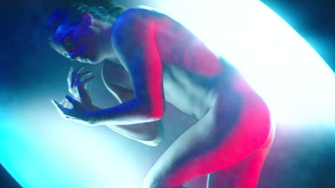 Dylan Sprouse Nude as Gideon Blake. Butt, Sexy, Shirtless, barefoot, blue light. 141098