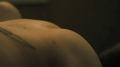 Jamie Bell Naked as Bryon Widner. Butt, face tattoo, man on top. 114969