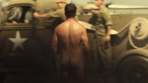 Nudes of John Yossarian from Catch-22. Butt, airplane, nude. 104694