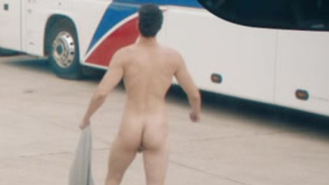 Dino Kelly Naked as Lech. Balls, Butt, backsack, bus station. 105861