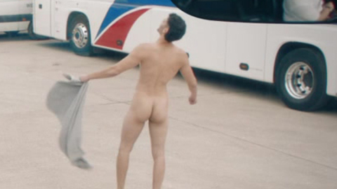 Dino Kelly Naked as Lech. Butt, bus station, nude. 105855
