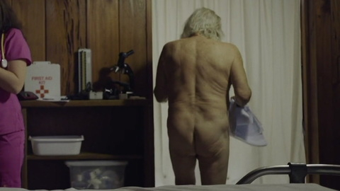 John Archer Lundgren Naked as Mysterious Old Man. Butt, Shirtless, gray hair, nurse. 120831