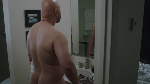Nudes of Pelon from Queen of the South. Butt, Shirtless, bald, bathroom. 109194