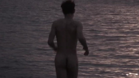 Giuseppe Claudio Insalaco Naked as Massimo. Butt, nude, ocean. 109779