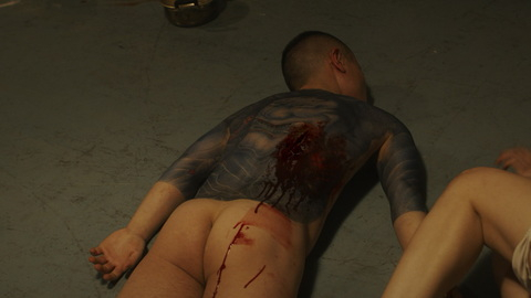 Ryûtarô Ninomiya Naked as N/A. Butt, blood, dark room. 110121