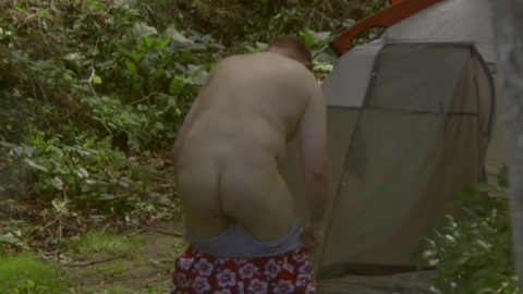 Matthew Shaw Naked as Mutty. Butt, bucket, camping. 111711