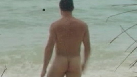 Warren Brown Naked as Kevin. Butt, beach, nude. 111669