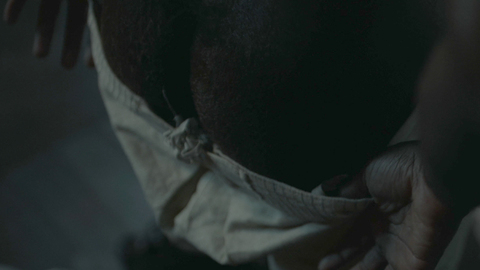 David Gyasi Naked as Agreus. Butt, close up, hairy butt. 111843