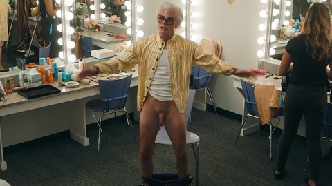 Walton Goggins in The Righteous Gemstones (2019-2025) Penis Cgi Dressing Room Gold Shirt 195901