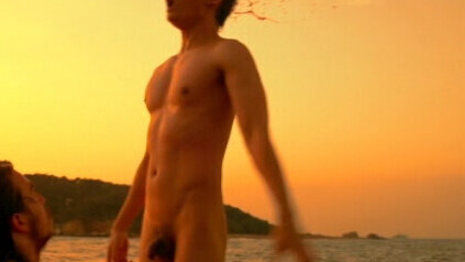 Chan Than San Naked as Tropical Boy. Balls, Penis, Shirtless, asian, beach. 112701