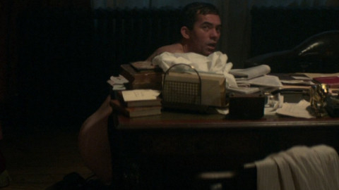 Packy Lee Naked as Johnny Dogs. Butt, Sexy, black hair, desk. 112011