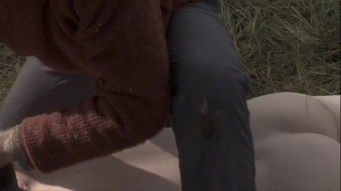 Scott Vickers Naked as Matt Hopkins. Butt, Shirtless, face down, on grass. 112437