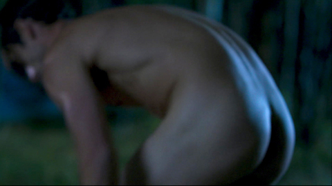 John Harris Naked as Nick. Butt, getting dressed, in the woods. 112929