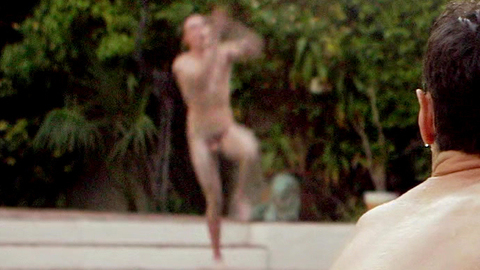 Nudes of Houston from Golden Boy. Balls, Penis, Shirtless, barefoot, outdoors. 113682