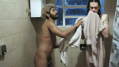 Bruno Fernandes Naked in Hard Paint. Balls, Penis, Shirtless, drying off, flaccid penis. 196159
