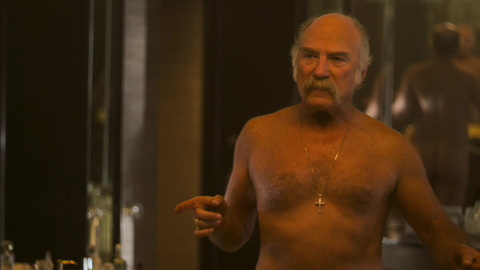 Ted Levine Naked as Obie Garbeau II. Butt, Shirtless, bald, bathroom. 115467