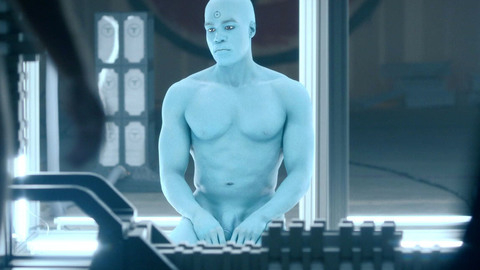Yahya Abdul-Mateen II Naked as Cal Abar. Balls, Penis, Shirtless, abs, bald. 120309